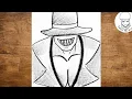 Offenderman Creepypasta Drawing Easy Offenderman Sketch Creepy Horror Drawing