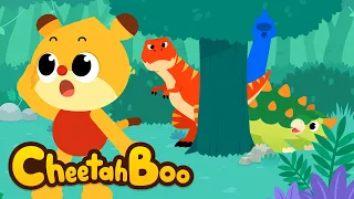 [Baru!🥳] Petak Umpet Dinosaurus Dimulai! Dinosaurusnya Sembunyi di Mana? 🦕👀 | Lagu Anak |#Cheetahboo