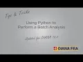 Tips Tricks - Using Python to Perform a Batch Analysis