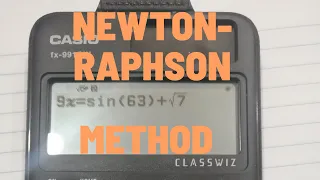 How Calculators Solve Difficult Equations Newton-Raphson Method Coding Tutorial