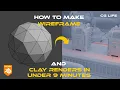 Wireframe and Clay render in under 9 minutes Blender Tutorial