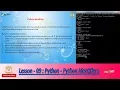Lesson - 09 Python3