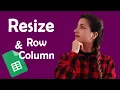 How to Resize Rows and Columns in Google Sheets Manually and Automatically