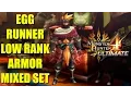 Monster Hunter Egg Runner Low Rank Mixed Armor Set Egg Run Food Skill Guide