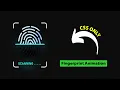 Fingerprint Scanner Animation Effects Using CSS Only HTML And CSS Only ProgrammingTT