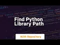 find python library path