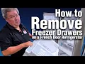 How to remove your Freezer drawers from a Frigidaire Gallery French Door Refrigerator
