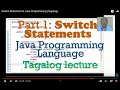 Switch Statement in Java Programming Tagalog