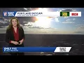 Pleasant Sunday ahead of rain arriving Monday