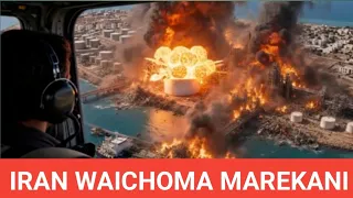 KIAMA! KAMBI ZA KIJESHI ZA MAREKANI ZATEKETEZWA NA MAKOMBORA YA IRAN /TRUMP HAAMINI KINACHOTOKEA 