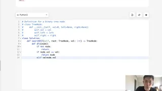 Leetcode - Search in a Binary Search Tree Python