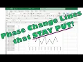 ABA GRAPHING Phase change line that moves with data in Excel