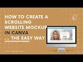 How to create a scrolling website mockup in Canva the easy way