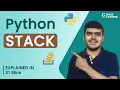 Python Stack Python Stack Implementation Python Data Structures Great Learning