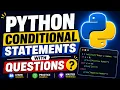 Python Conditional Statements if else elif statements
