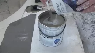 SILVER EFFECT PAINT GLITTER