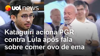 Kim Kataguiri aciona PGR contra Lula após fala sobre comer ovo de ema e fala em crime ambiental