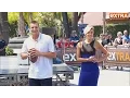 Rob Gronkowski Takes on Extra s Charissa Thompson in Throwing Contest
