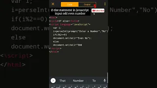 JavaScript if else statement in javascript input odd even number