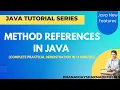 Method References in Java Java 8 New Features Java Tutorial in Hindi