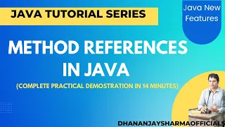 Method References in Java Java 8 New Features Java Tutorial in Hindi