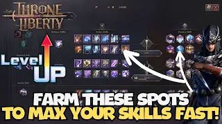 MUST KNOW TOP 3 EARLY Best Farming Spots Revealed + How to Max Your Skills FAST!! | Throne & LIberty