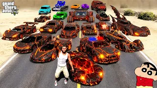 GTA 5: FRANKLIN & SHINCHAN STOLE LAVA CARS! 😱 (Billionaire Ban Gaye?)