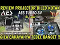 REVIEW BILED PROJECTOR AES TURBO SV 3 INCH ! BILASER BILED SQUARE 4 LASER #biledprojector #bullaes 