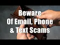 Beware Of Email Phone Text Scams DiTuro Productions LLC