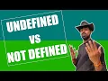 Javascript Interview question undefined vs not defined By Shubham Gupta
