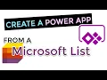 MICROSOFT LISTS AND POWER APPS - A beginners guide on how to create a PowerApp from a Microsoft List