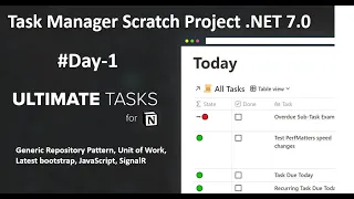 ASP NET CORE 7 0 Task Manager Project Day-1 beginner to advance tutorial with scratch project