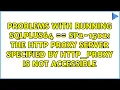 Problems with running sqlplus64 SP2-1502 The HTTP proxy server specified by http - proxy is