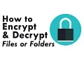 How to Encrypt Decrypt Files or Folders Using Command Prompt