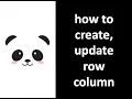 Pandas Tutorial Create and Update Row or Column