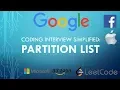 Coding Interview Tutorial 140 - Partition List LeetCode