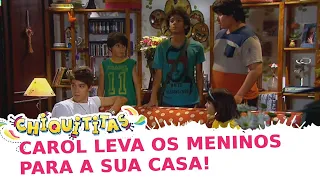 Carol abriga Mosca, Binho e Rafa em casa | Chiquititas