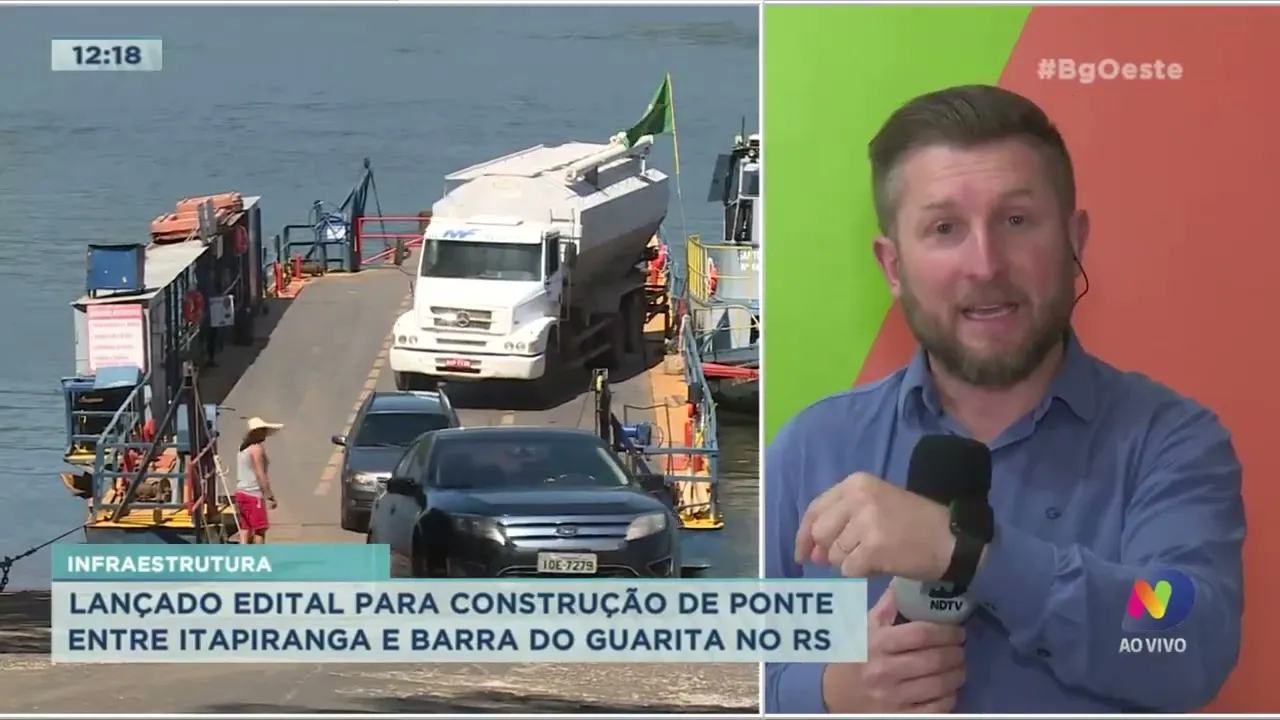 Lançado edital para construção de ponte entre Itapiranga e Barra do Guarita no RS