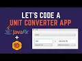 Creating a Unit Converter App JavaFX and SceneBuilder and Polymorphism