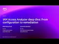 AWS re Invent 2025 - IAM Access Analyzer Deep Dive From Configuration to Remediation SEC340