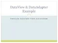 10 - Populate DataView