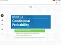 Conditional Probability Lesson 12-2