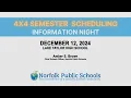4X4 Semester Scheduling Information Night 12-12-2024
