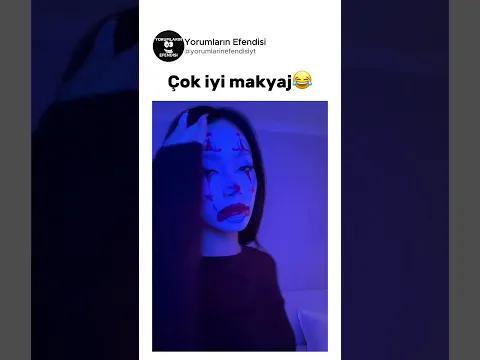 Sanatsal makyaj dedikleri bu olsa gerek😂