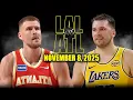 Download Lagu Los Angeles Lakers vs Atlanta Hawks Full Game Highlights - November 8, 2025 | NBA Season