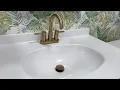 How to Install allen roth Harlow Bathroom Sink Faucet