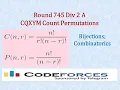 Codeforces Round 745 Div 2 A CQXYM Count Permutations - Bijections