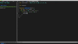 Bubble Sort in Javascript