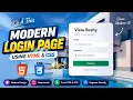 Property Dealing Login Page with Full Background Image HTML CSS Modern UI Tutorial