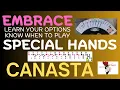 How to play Canasta SPECIAL HANDS learn to see them raise your score 10-14-24